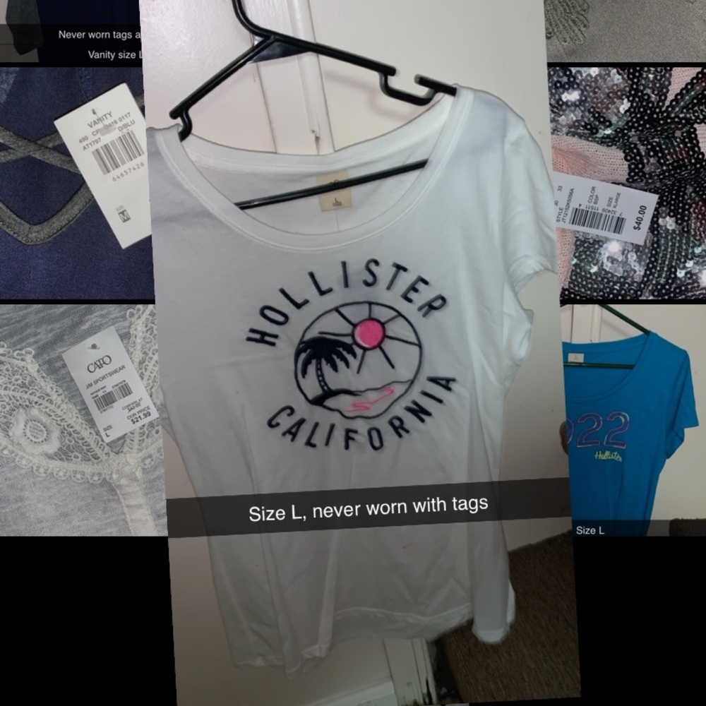 White Hollister T-shirt